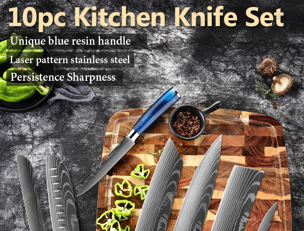 Stainless Steel 10PCS Knives Set - Infinite Choice Marketplace