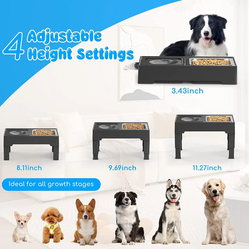 Adjustable Height Pet Bowls - Infinite Choice Marketplace