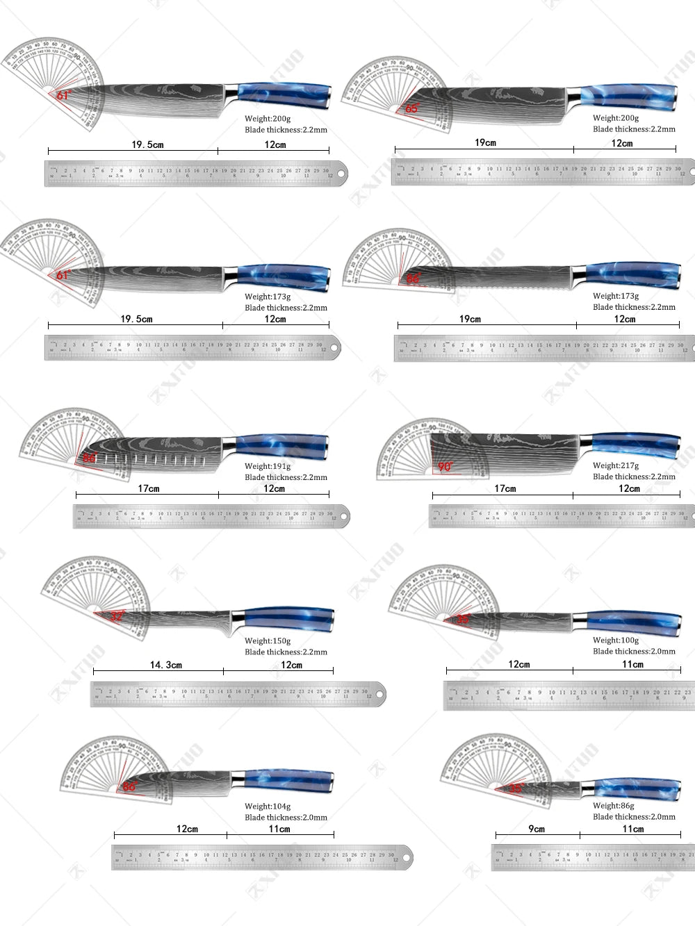 Stainless Steel 10PCS Knives Set - Infinite Choice Marketplace