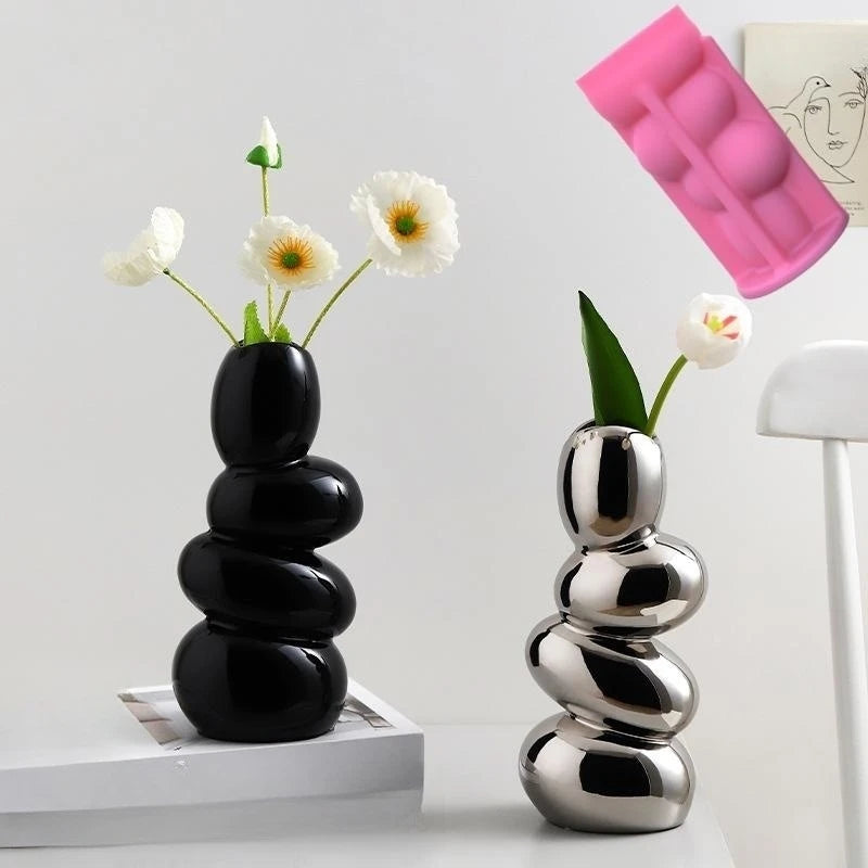 DIY Silicone Stacking Pebble Vase - Infinite Choice Marketplace