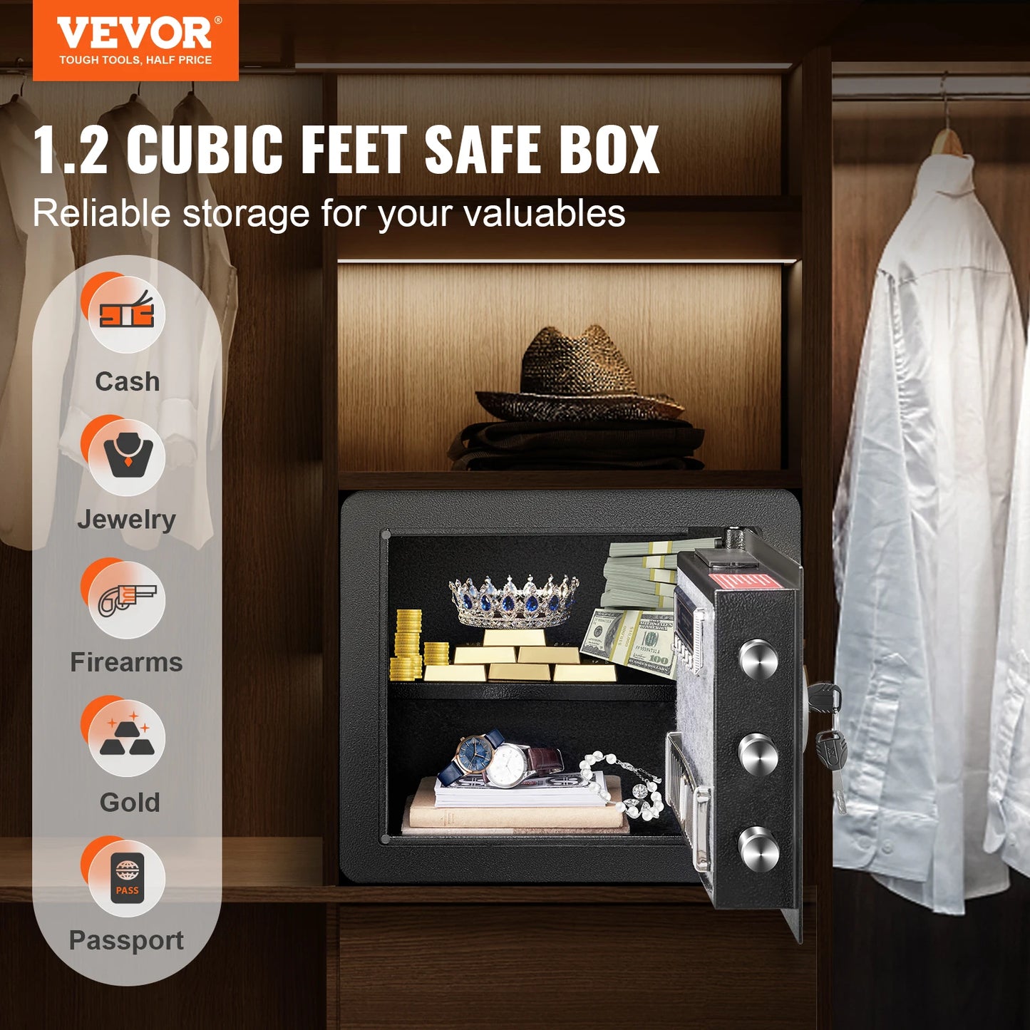 1.2/0.5 Cubic Fit Electronic Safe - Infinite Choice Marketplace