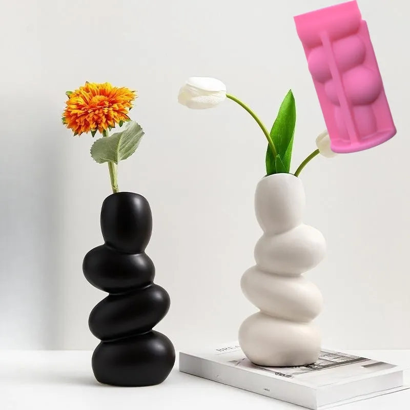 DIY Silicone Stacking Pebble Vase - Infinite Choice Marketplace