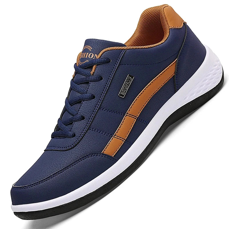 Leather Men's Casual Sneakers - Infinite Choice Marketplace