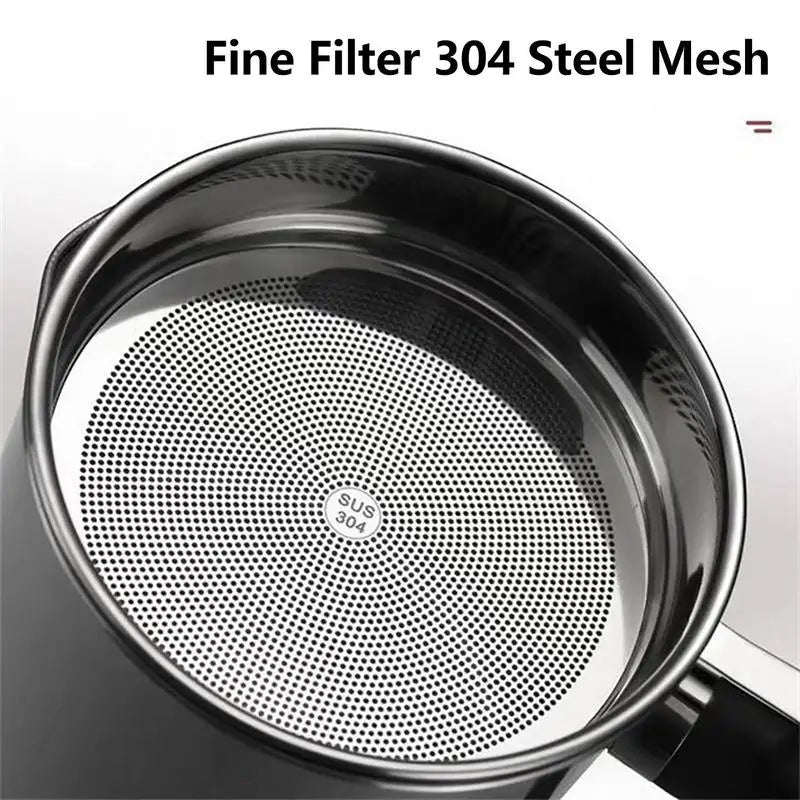 1.4L Stainless Steel Household Oil Filter Pot - Infinite Choice Marketplace