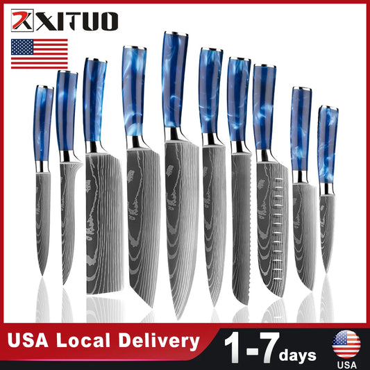 Stainless Steel 10PCS Knives Set - Infinite Choice Marketplace