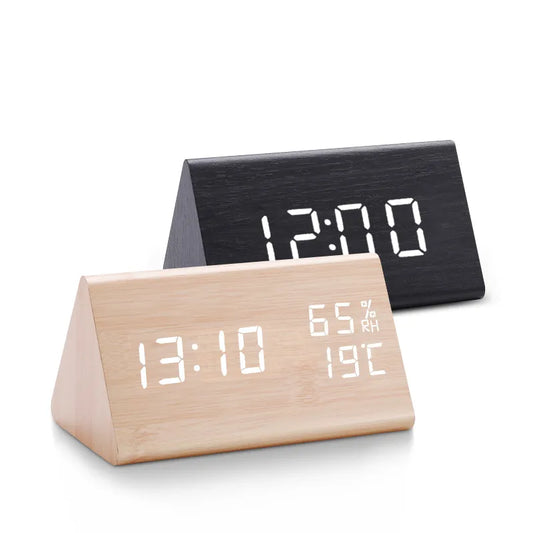 Digital Clock LED Wooden Alarm Clock - Infinite Choice Marketplace