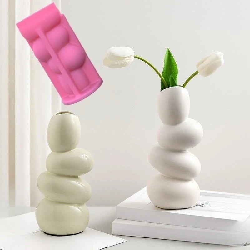 DIY Silicone Stacking Pebble Vase - Infinite Choice Marketplace