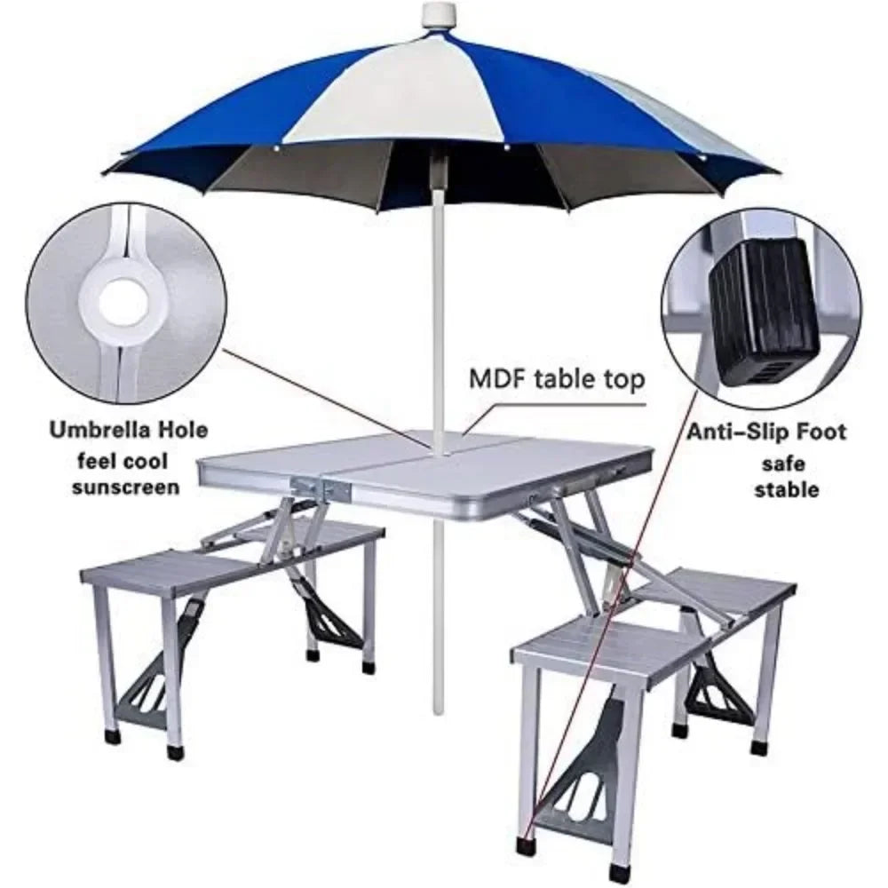 Aluminum Camping Picnic Table - Infinite Choice Marketplace