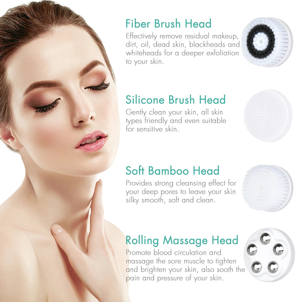 4 in 1 Electric Clean Facial Brush - Infinite Choice Marketplace