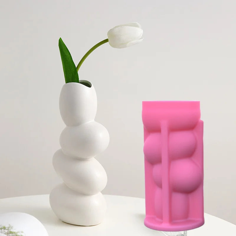 DIY Silicone Stacking Pebble Vase - Infinite Choice Marketplace